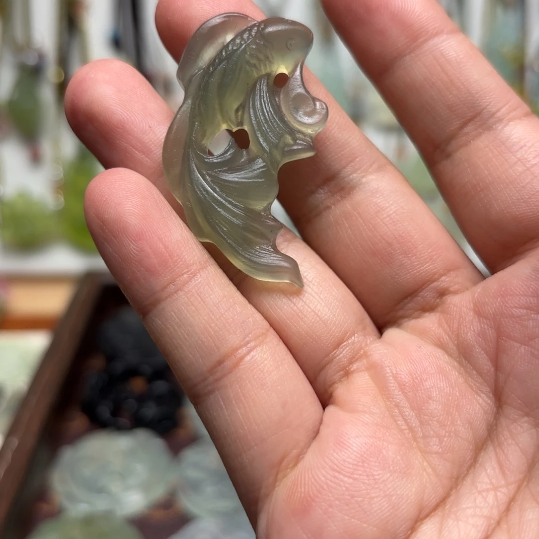 蛇纹石玉合金颈饰