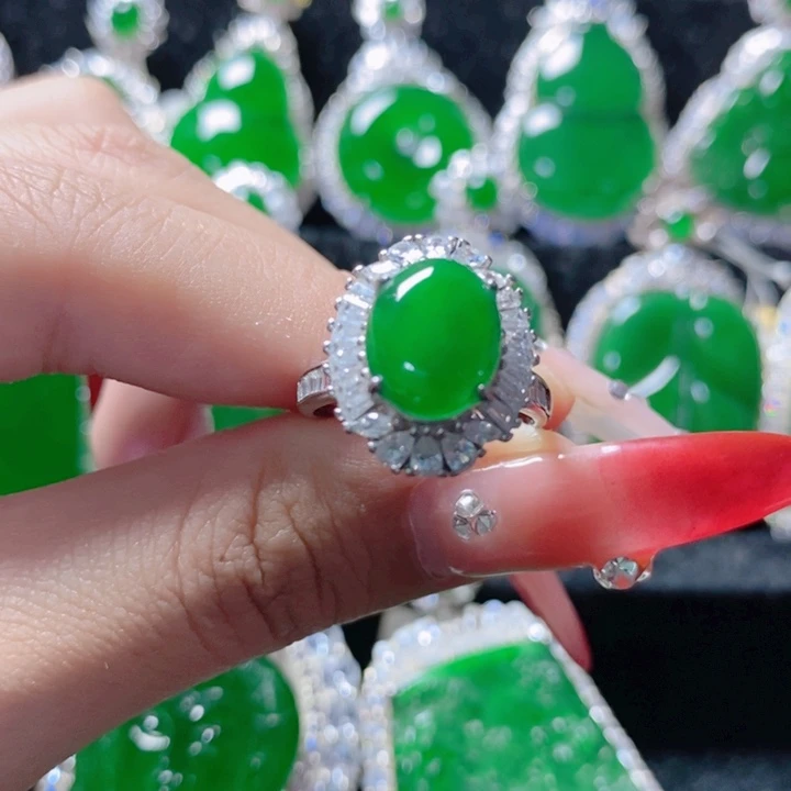 翡翠颈饰银S925镶嵌