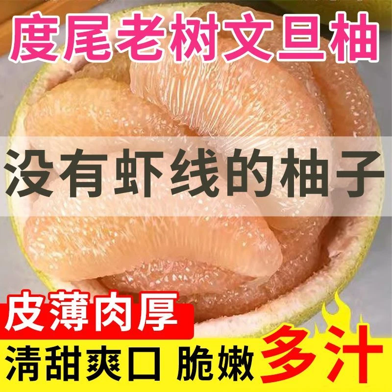 【福建正宗度尾文旦柚子】新鲜现摘应季时令水果孕妇B