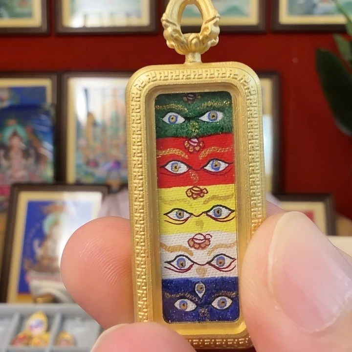 吊坠五路C -热贡纯手绘