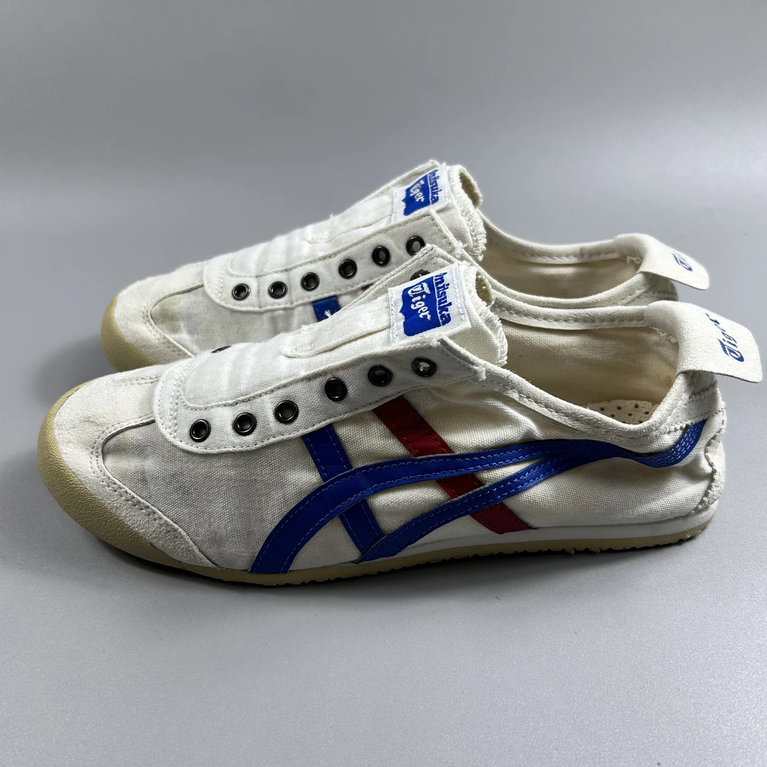 二手正品39.5码 Onitsuka Tiger鬼冢虎Mexico66一脚蹬懒人鞋