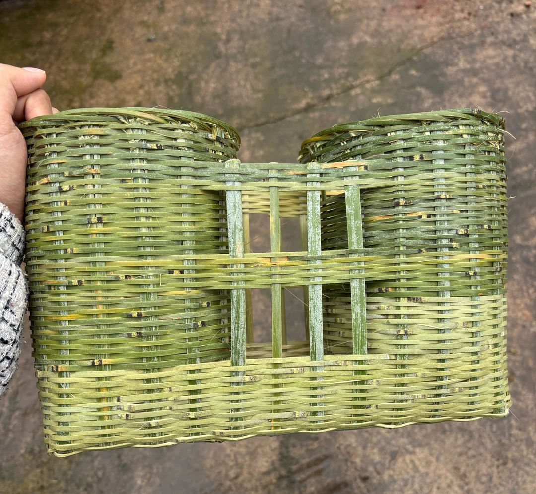 手工竹编筷子篓筷子笼非遗竹编技艺手工现做厨房用具家用竹制