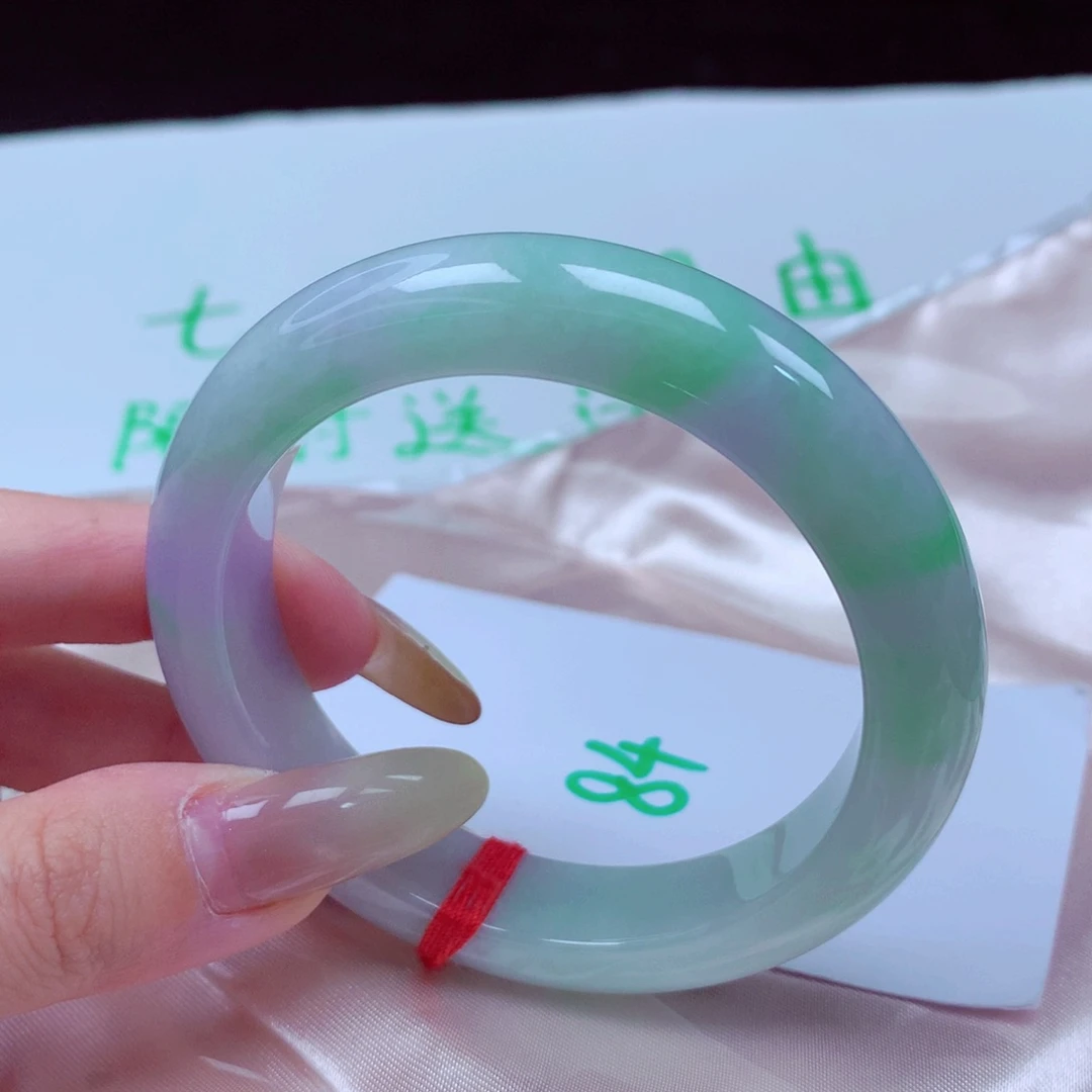 未镶嵌手镯翡翠天然缅甸翡翠A货手镯 84号