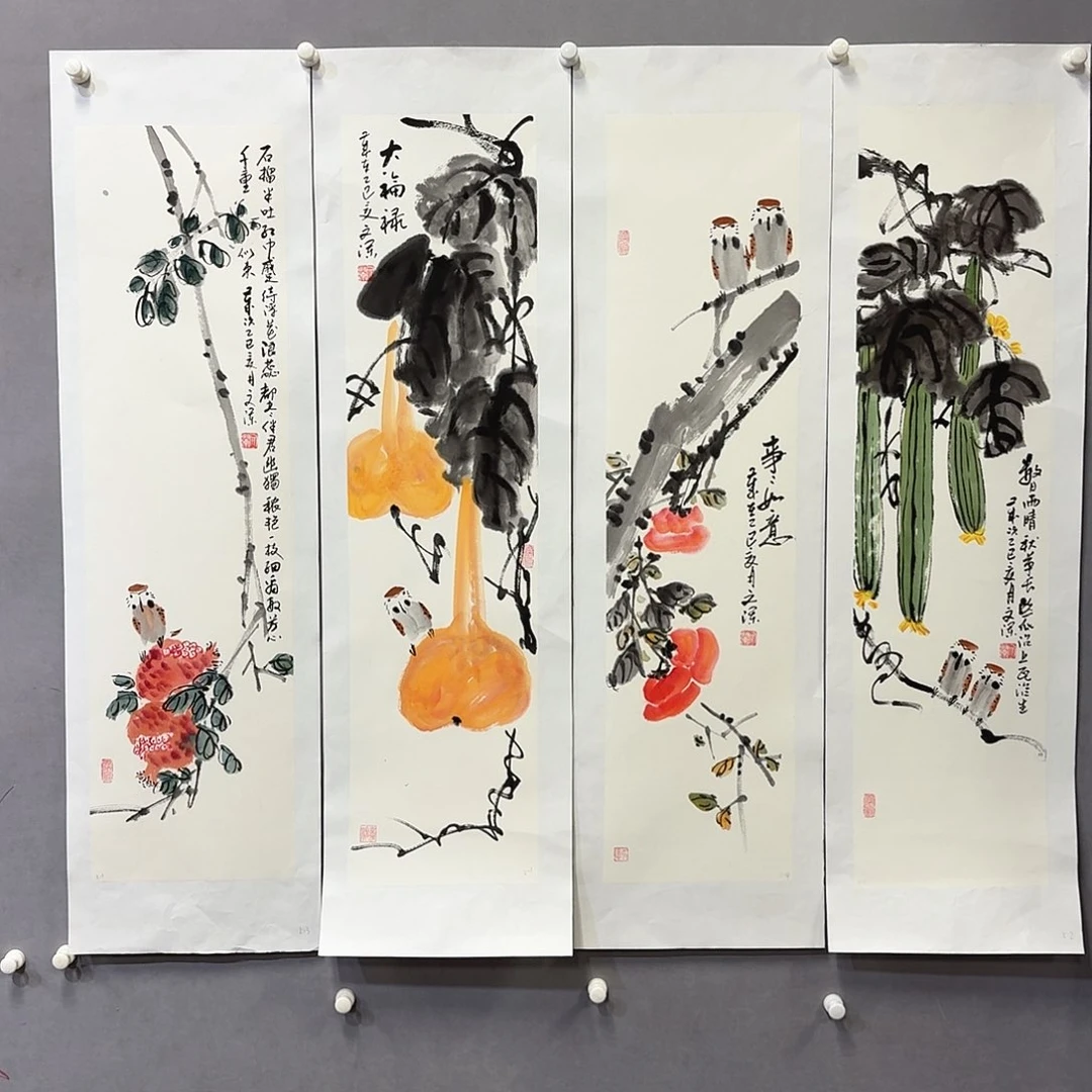 国画亲笔手绘放心去藏