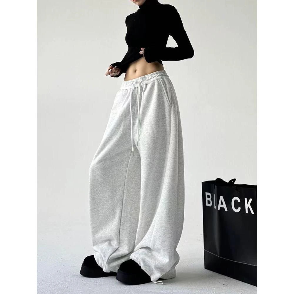 美式嘻哈hiphop运动裤女春秋高街爵士舞街舞裤子宽松香蕉休闲卫裤