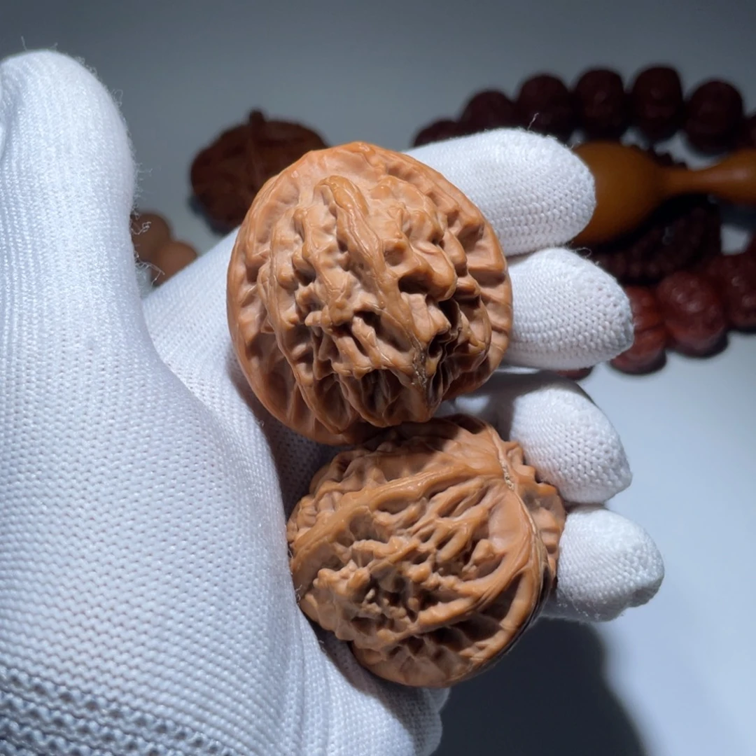 吊坠文玩核桃17号40红锦鲤