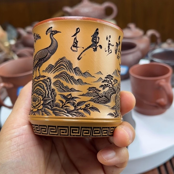 茶壶紫砂紫砂花茶
