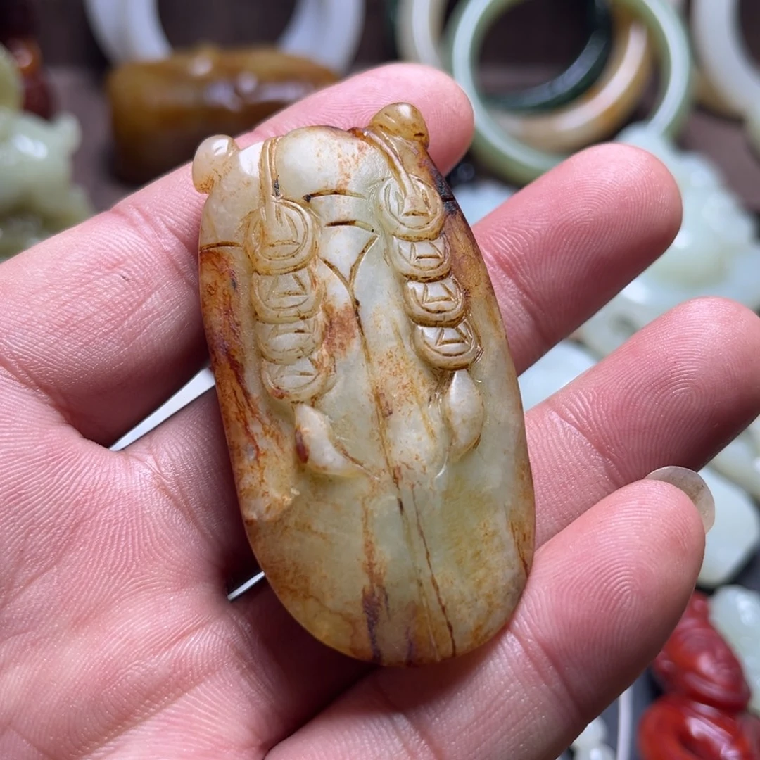 和田玉未镶嵌挂件