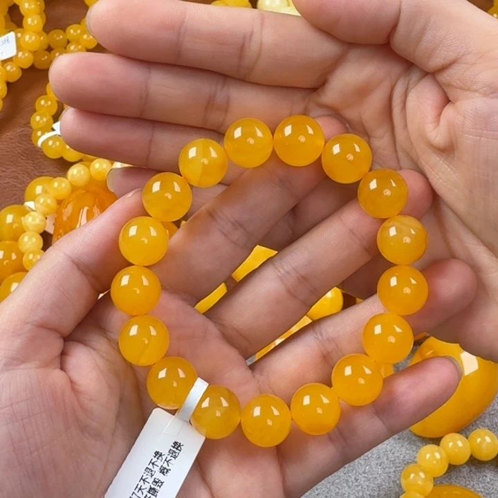 未镶嵌毛衣链蜜蜡千*度