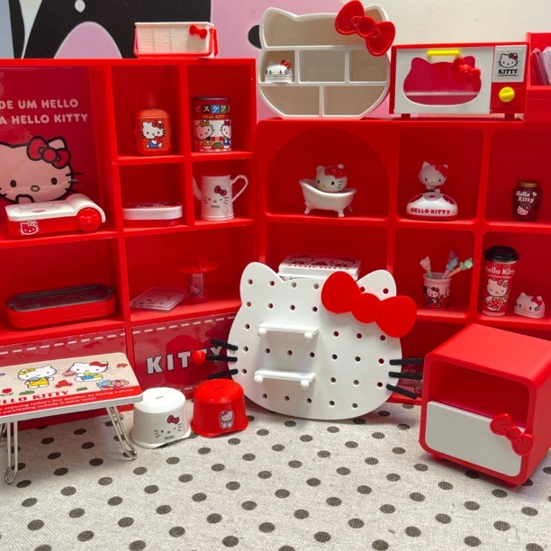 A链接  迷你微缩娃屋katty小玩具  diy场景