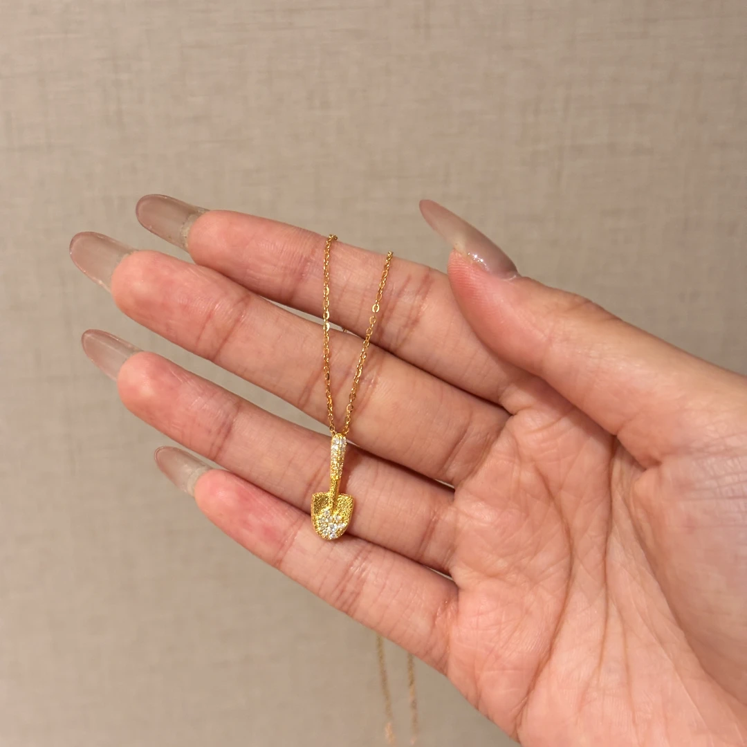 坠链均925银合成锆石 气质百搭项链设计感时尚轻奢A1691