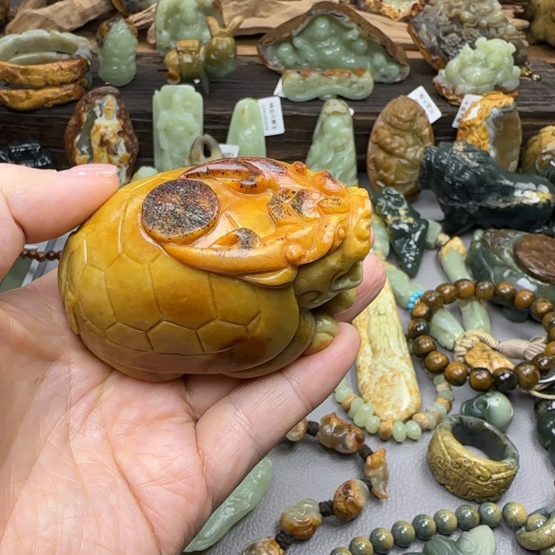 用***4岫岩河磨玉（透闪石质玉）未镶嵌珠宝奇石