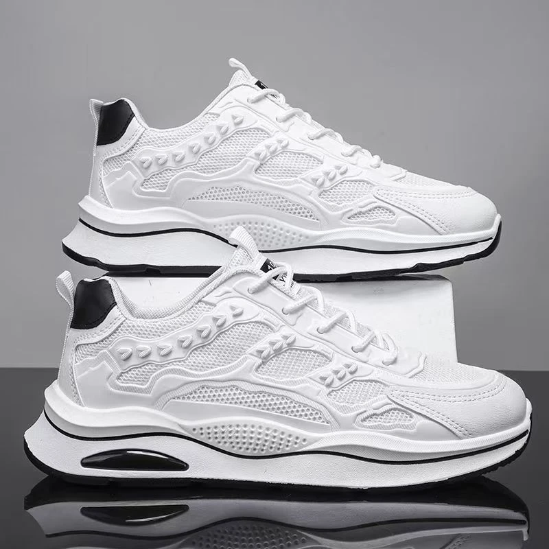 阿甘瑕疵微黄介意勿拍2045新款透气小白运动休闲网鞋男士老爹鞋