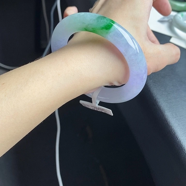 未镶嵌手镯翡翠55➕圆条