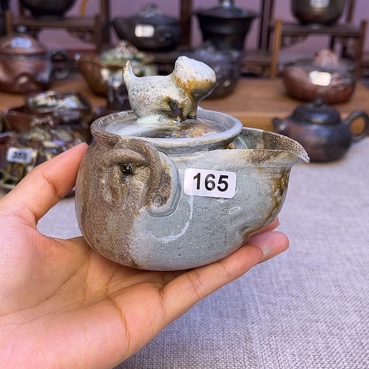 裸柴烧陶瓷手工茶器
