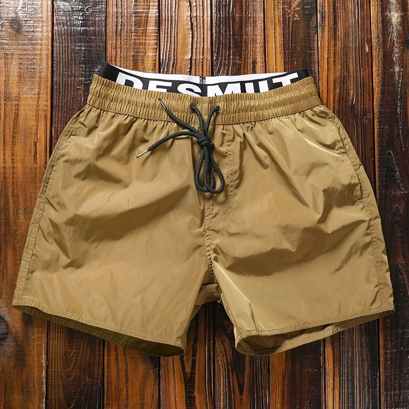 约文库费男士沙滩裤速干带内衬游泳裤度假游泳水上乐园休闲短裤夏