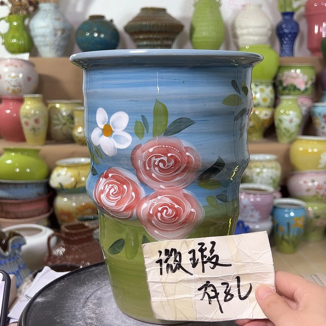 景德镇陶瓷花盆花器花器瑕222