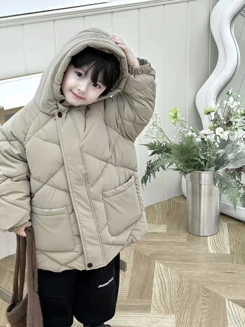 【自营｜卡通设计 加绒中长款保暖】儿童冬款棉服0114004