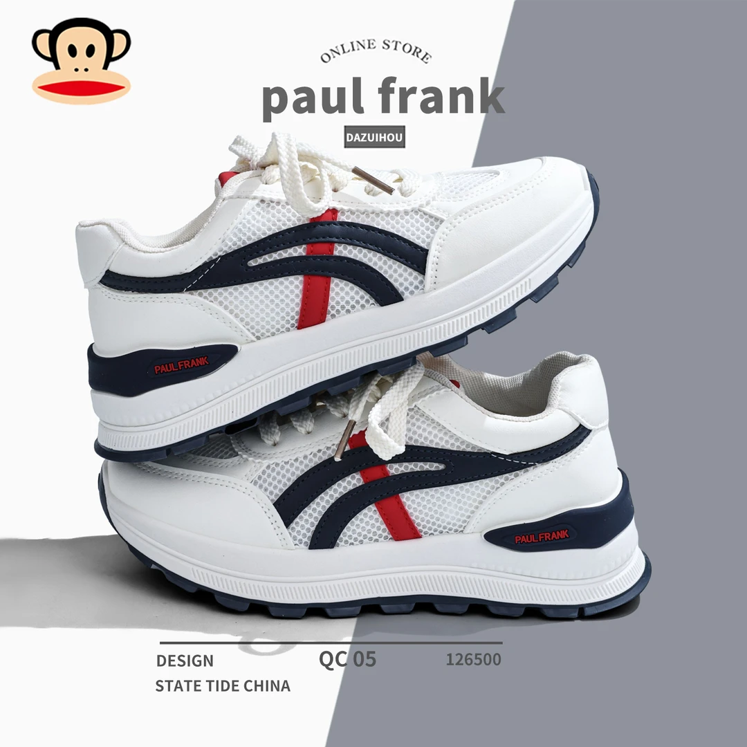 大嘴猴原创撞色潮流女鞋百搭厚底休闲鞋夏季网面透气校园风老爹鞋