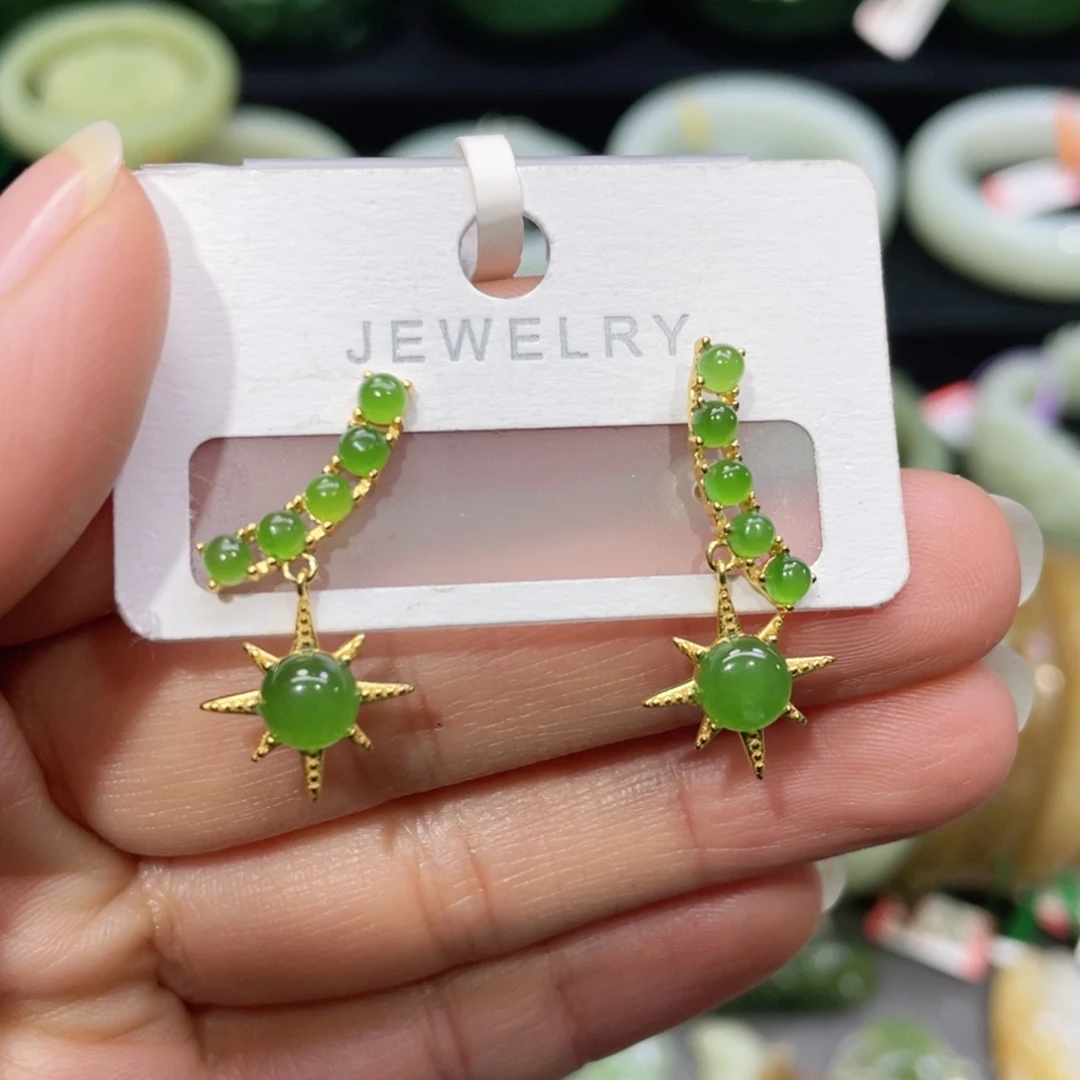 银S925镶嵌戒指和田玉