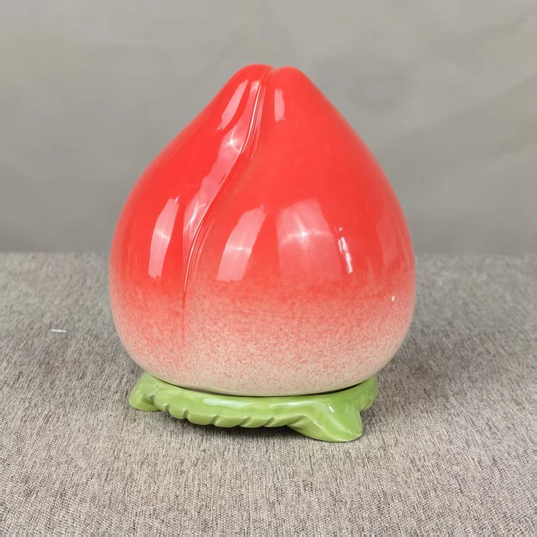 超大号桃子摆件陶瓷XD