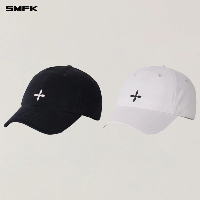 SMFK十字徽章工装棒球帽 H0001B6 街头设计感复古经典简约百搭
