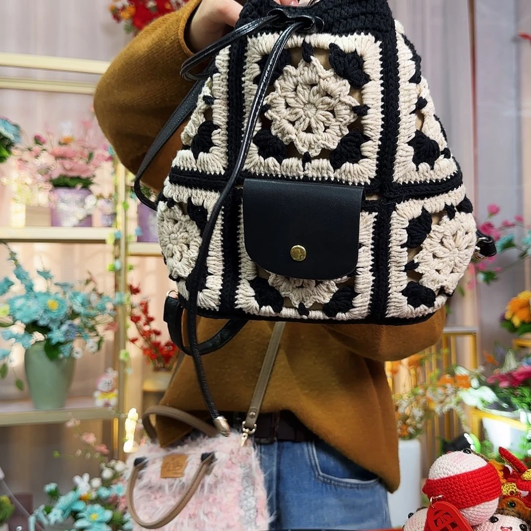 纯手工钩织钩织包包