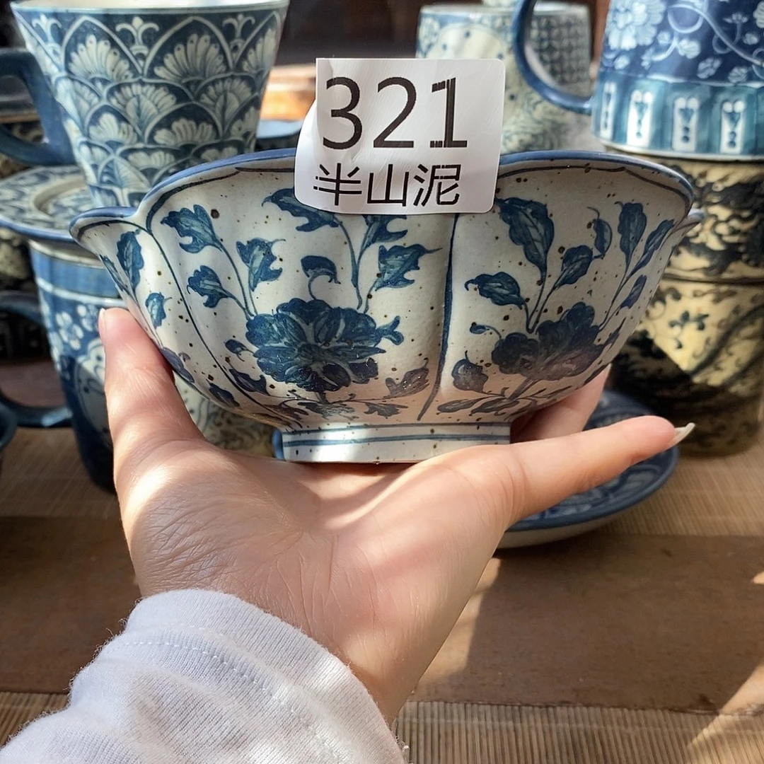 手工手绘青花高温陶瓷