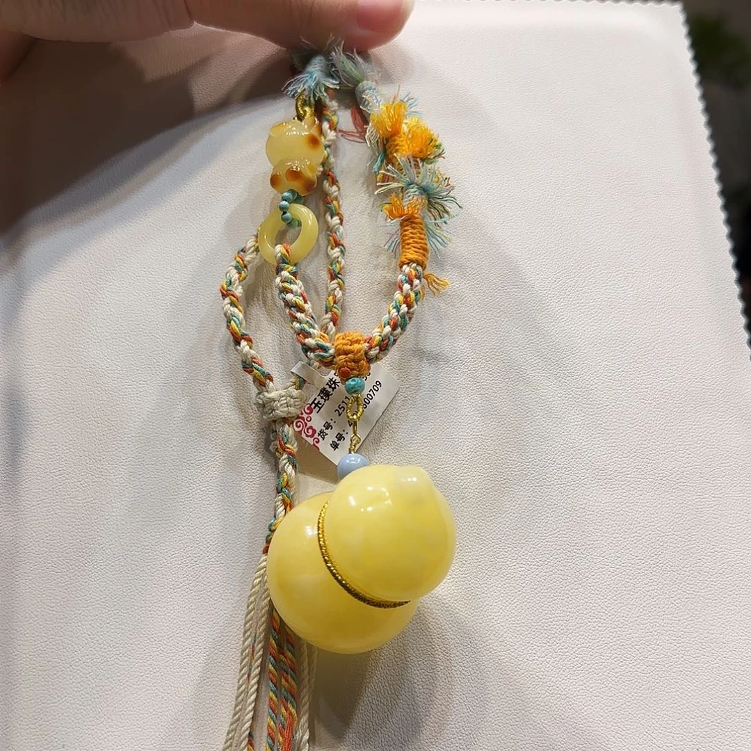 心****蜜蜡未镶嵌项链蜜蜡葫芦项链