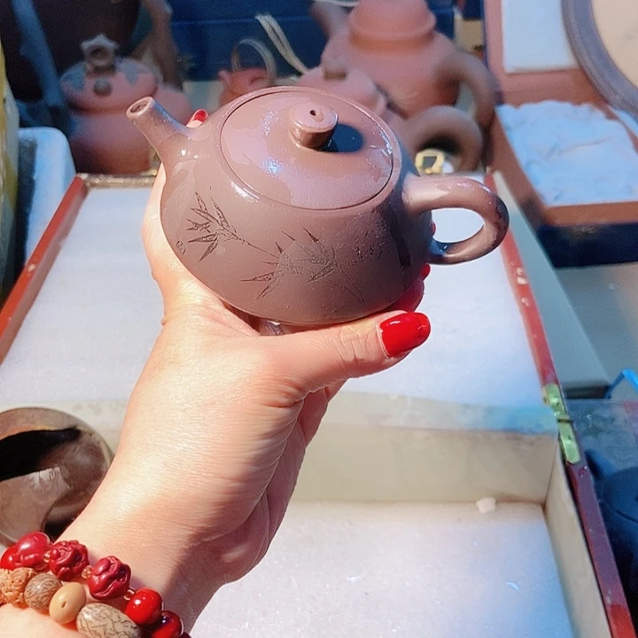 紫砂茶杯宜兴紫砂全手工制作