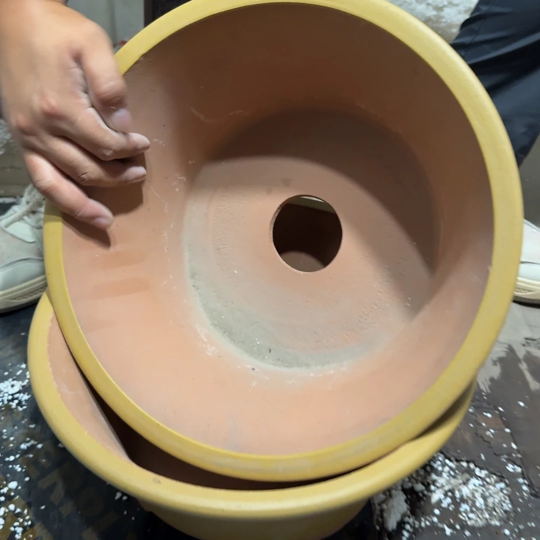 紫砂花盆口径27厘米高度12