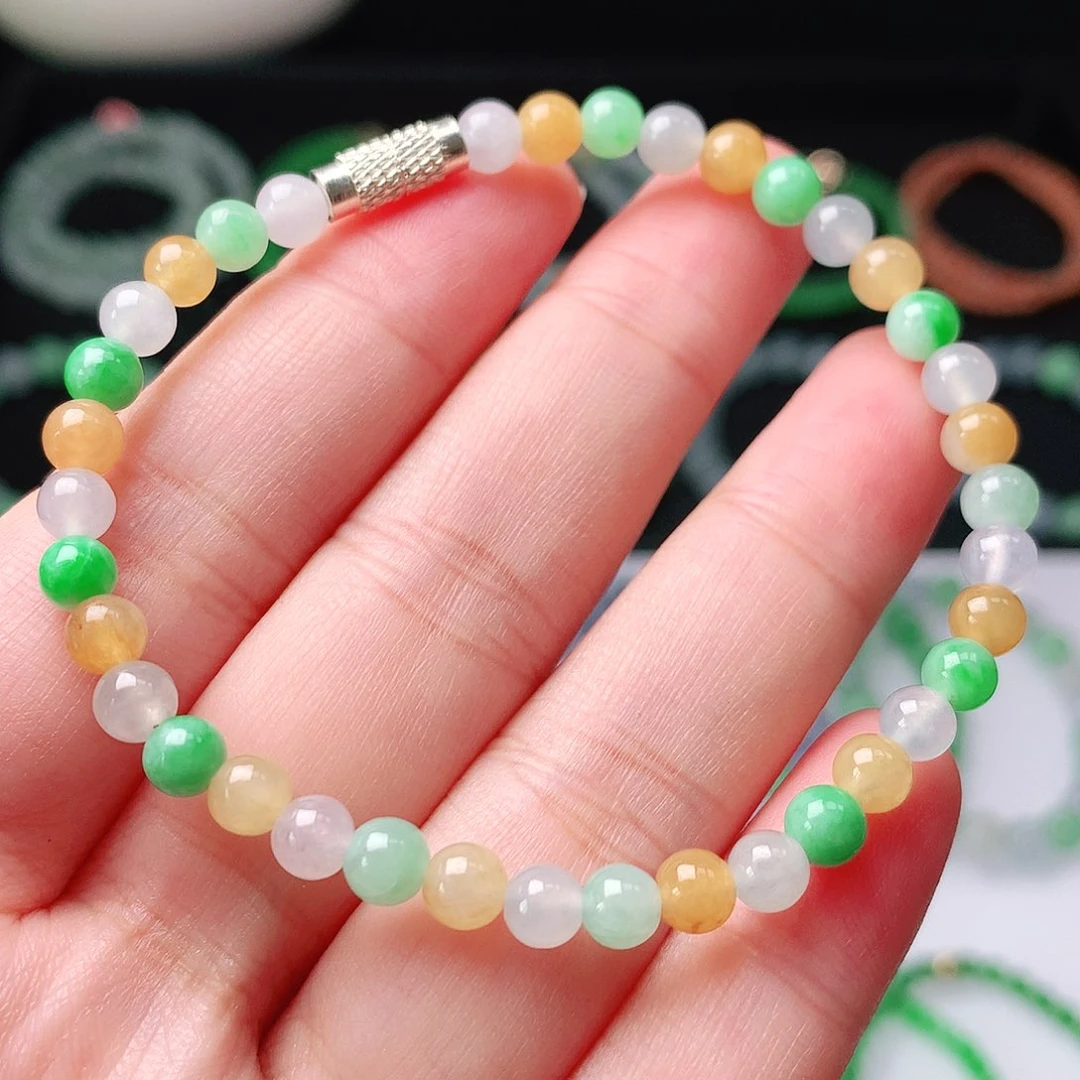 未镶嵌手链翡翠翡翠