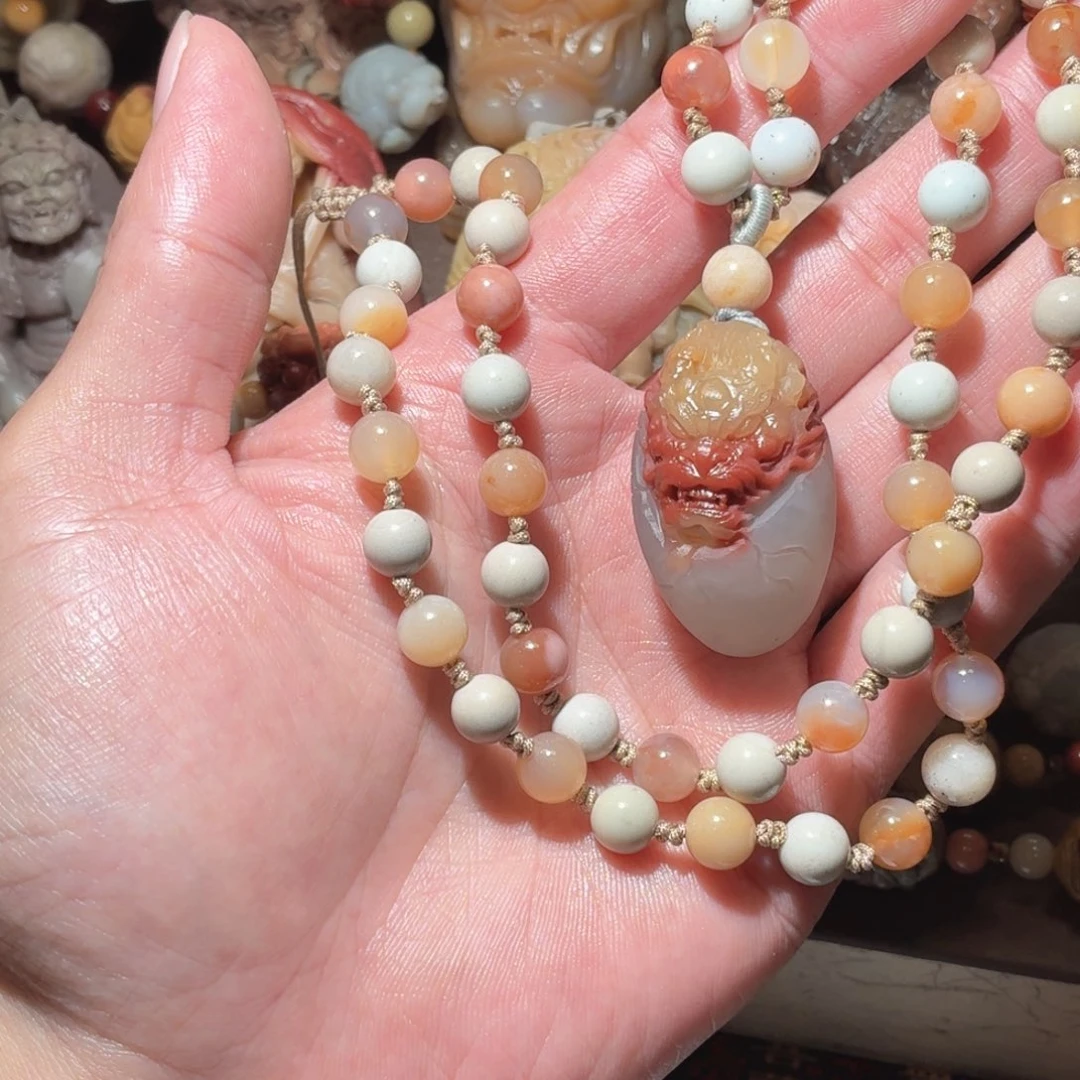 玖***初定制石英质玉未镶嵌项链100