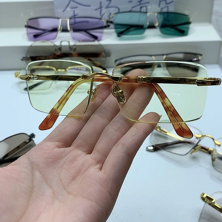 帝王绿竹叶青眼镜