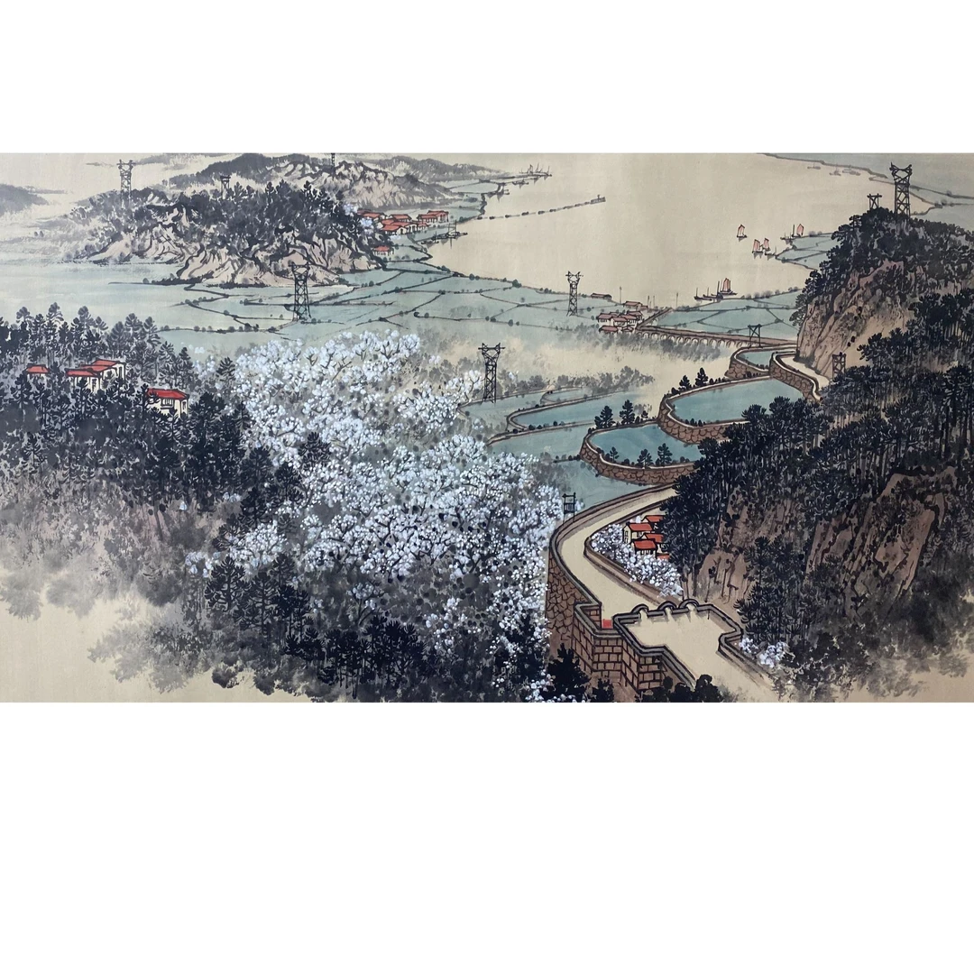 DY13715 山水 纸本 136*68