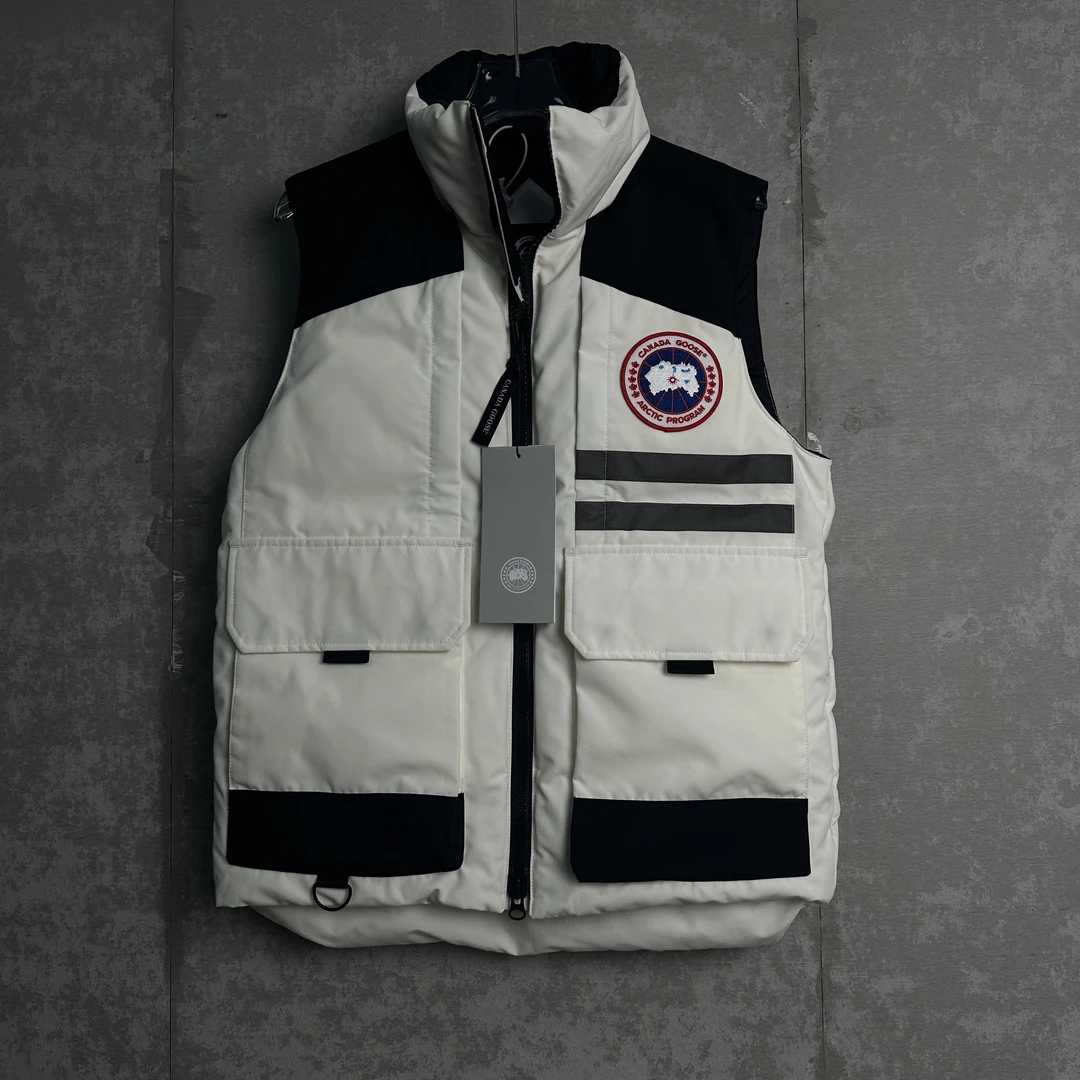 未使用 WE11 DONE S*1/大鹅工装款拼接色羽绒马甲/12429/JP