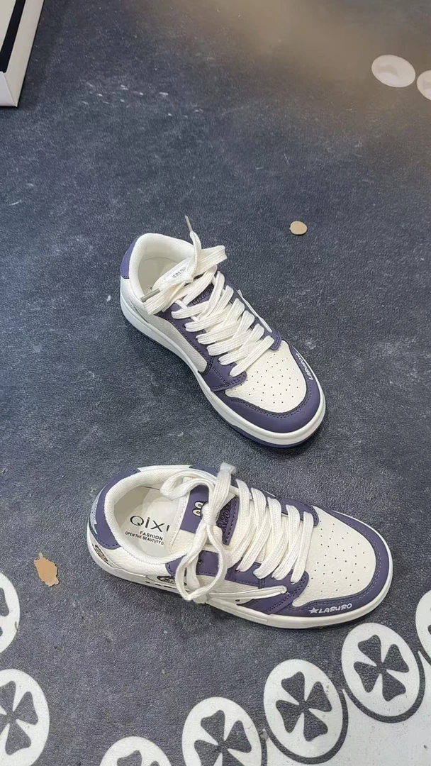 【华小姐】夏秋季新款时尚潮流圆头厚底透气百搭休闲鞋222