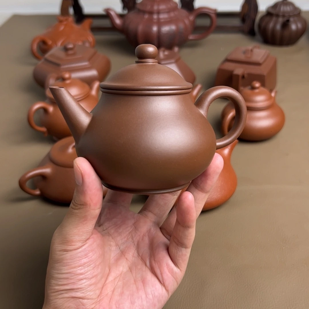 茶壶紫砂半手工 芭乐水平 220cc