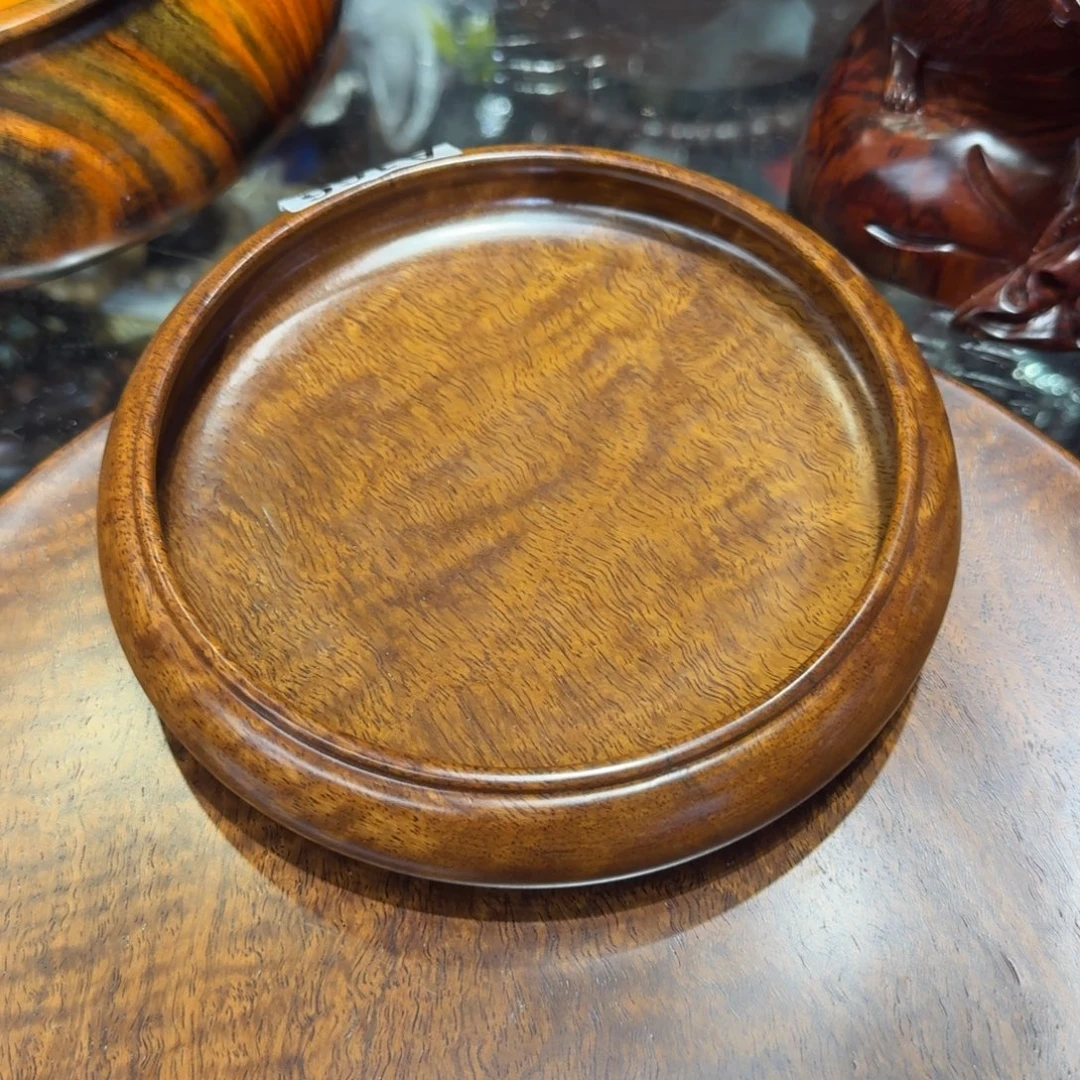 大果紫檀（缅甸花梨）聚宝盆18公分