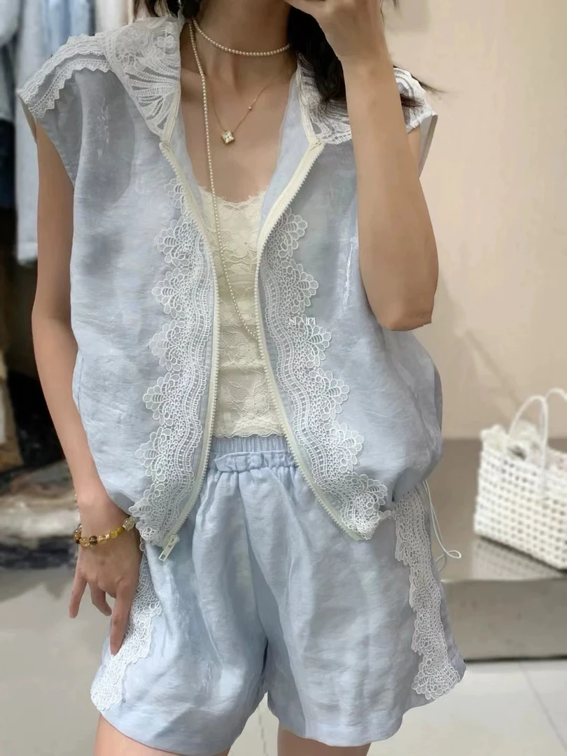 【25071】ED#无袖上衣+短裤【套装】