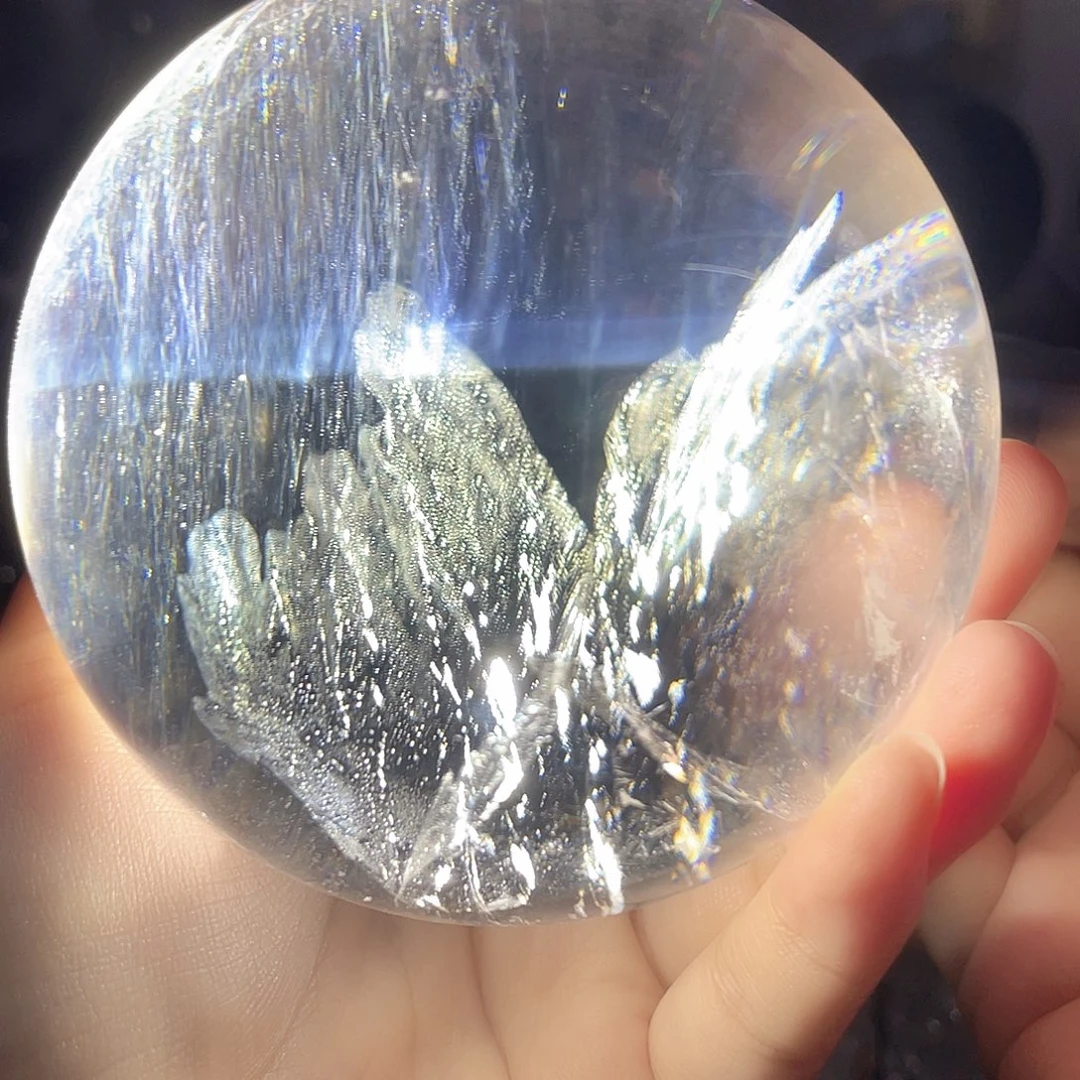 水晶珠宝半成品未镶嵌白水晶卡9.5
