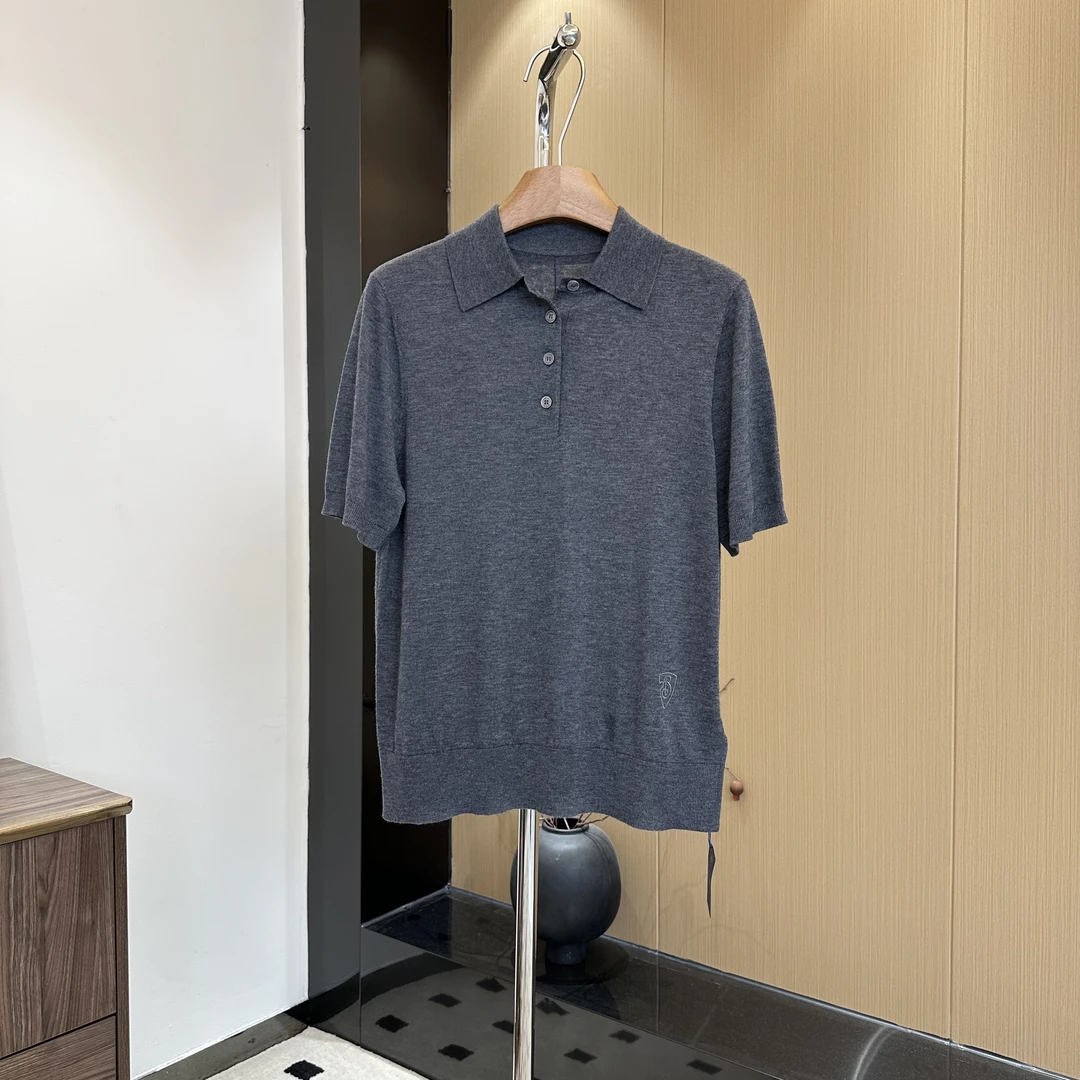 陈邓邓  新品【轻奢高品质女士100%精纺羊毛Polo衫  3023