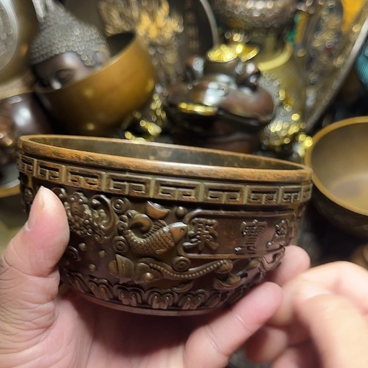 铜器摆件收收藏藏