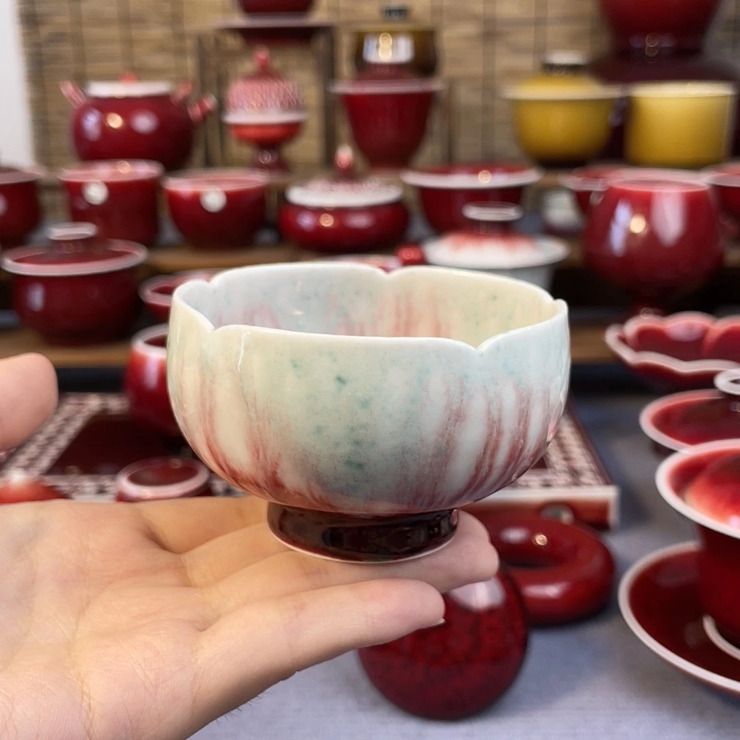 美人醉 花口禅定杯。