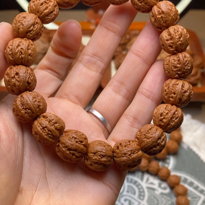 【闪购商品】文玩核桃手串小粗筋八棱
