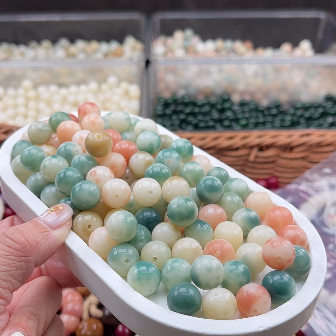 白玉菩提吊坠C/12mm/100+20颗