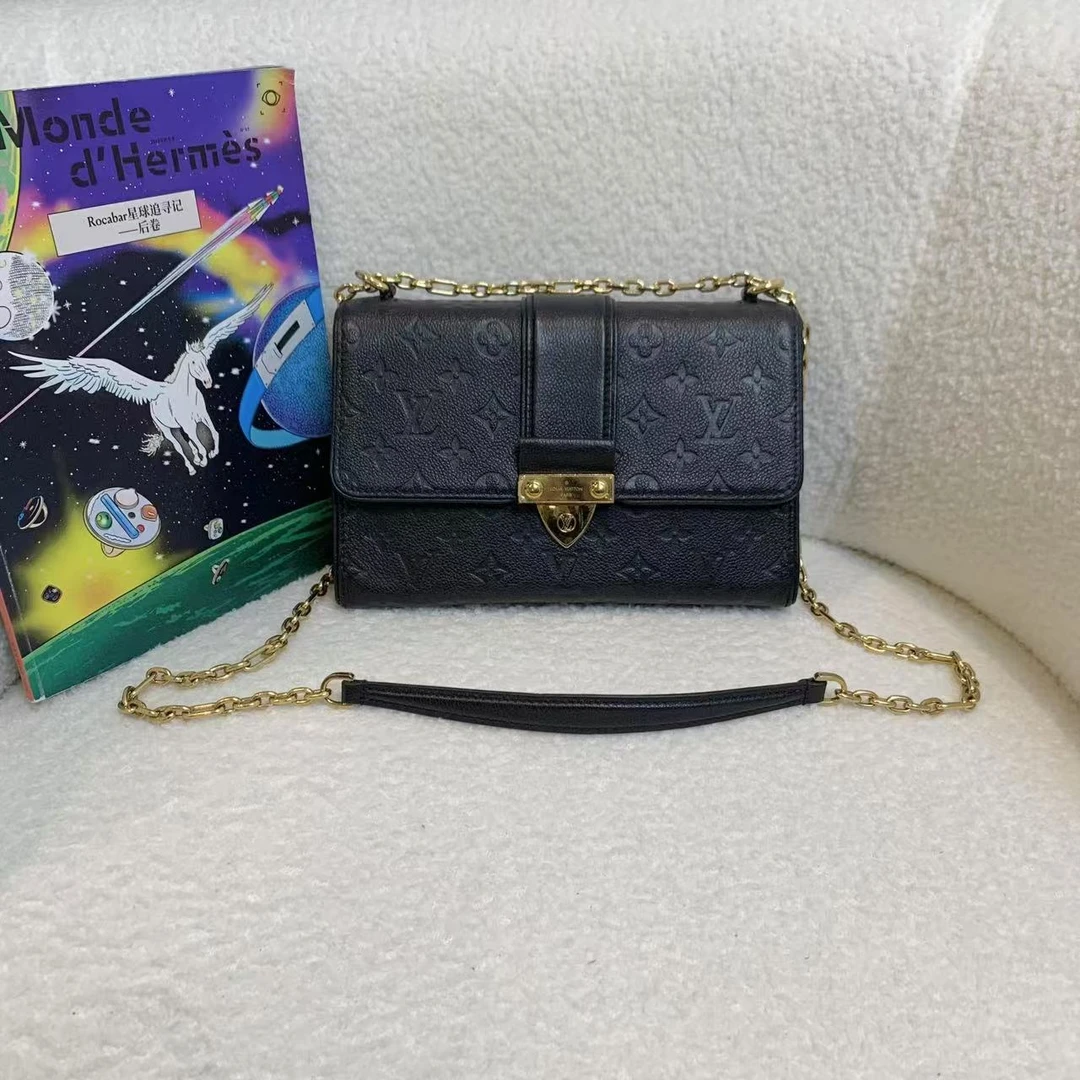 99新 LouisVuitton/路易威登 壹臻/黑金压纹saintsulpice14892433