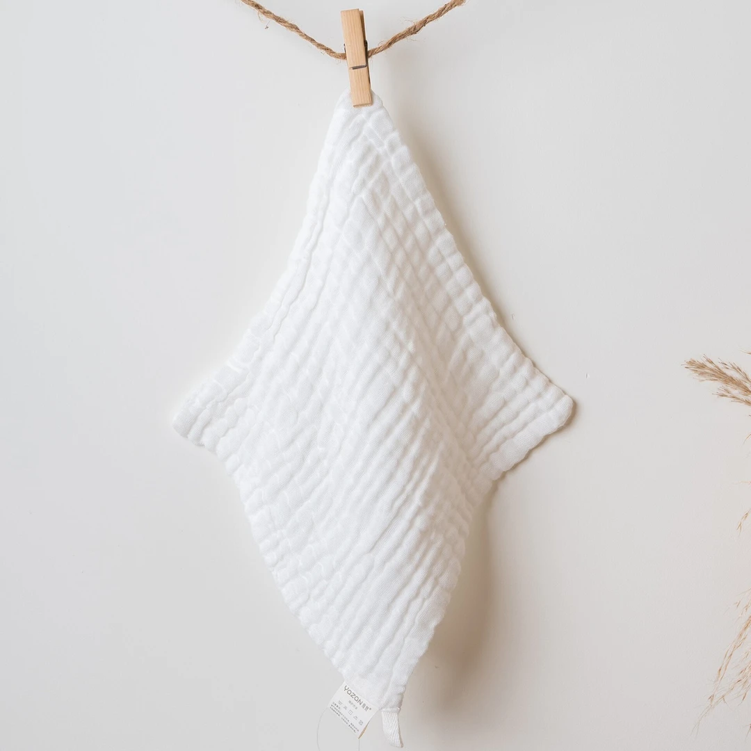 雅赞棉花糖方巾纱布洗澡擦汗柔软新生儿婴幼儿吸水纯色擦手超柔