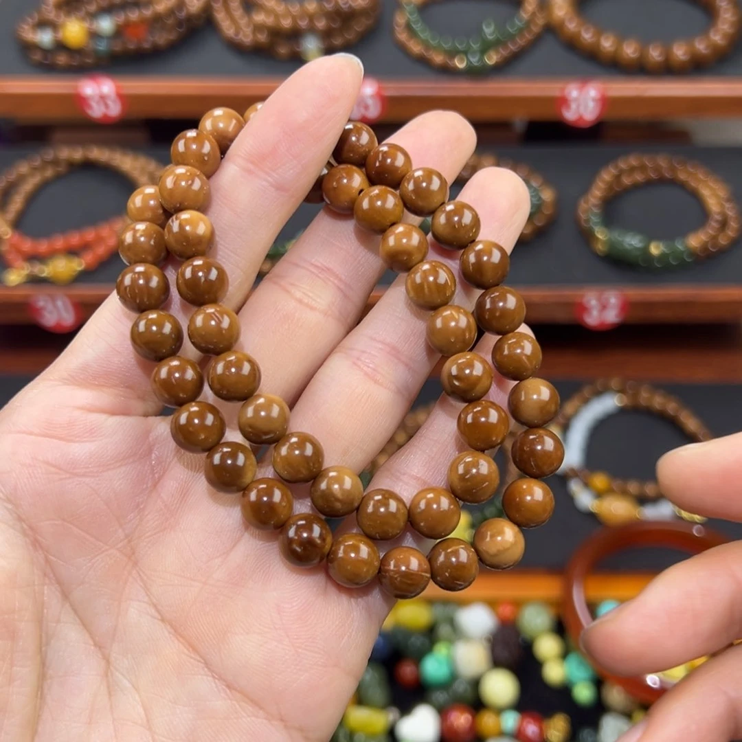 库克手串福利款素珠双圈0.8