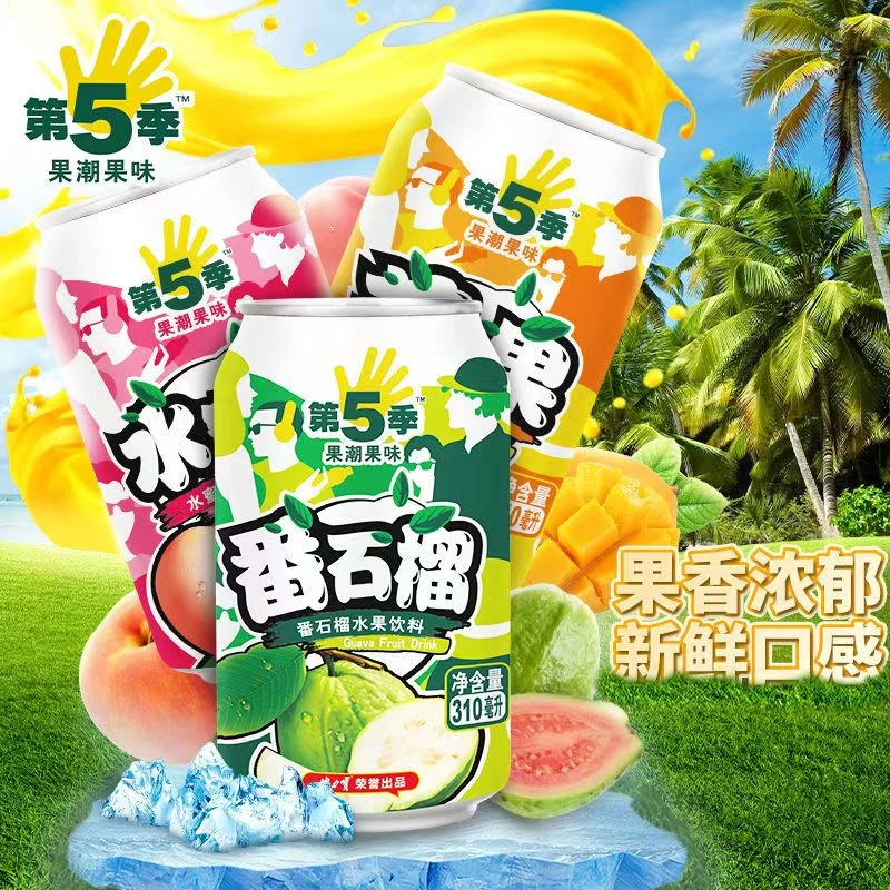 番石榴芒果水蜜桃风味水果饮料310ml